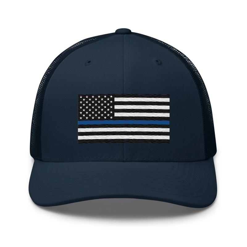 Blue Line Trucker Hat